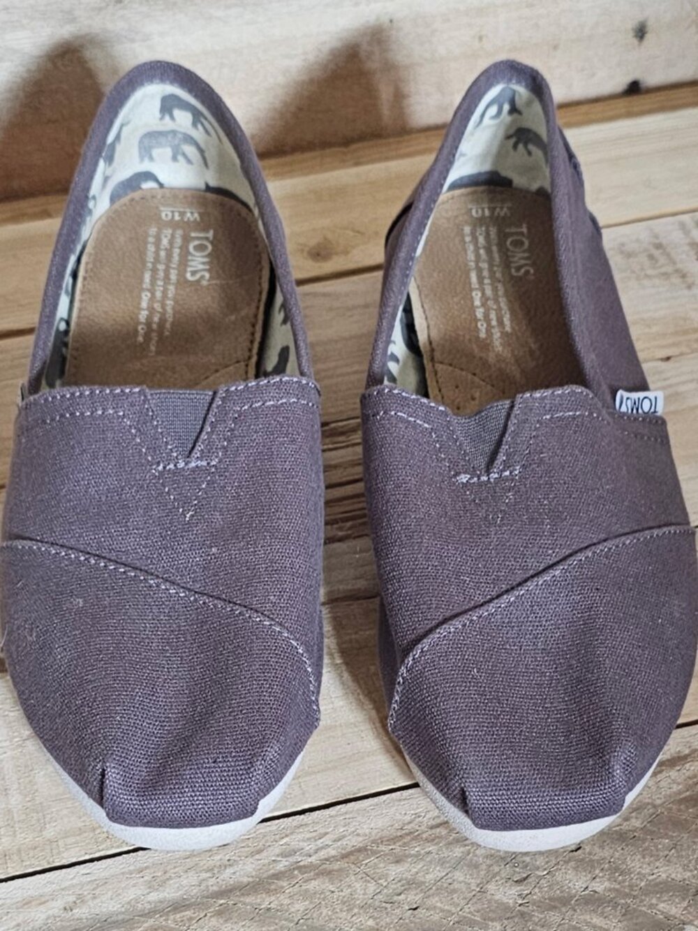 Toms Alpargat Slip on Grey Ash Color